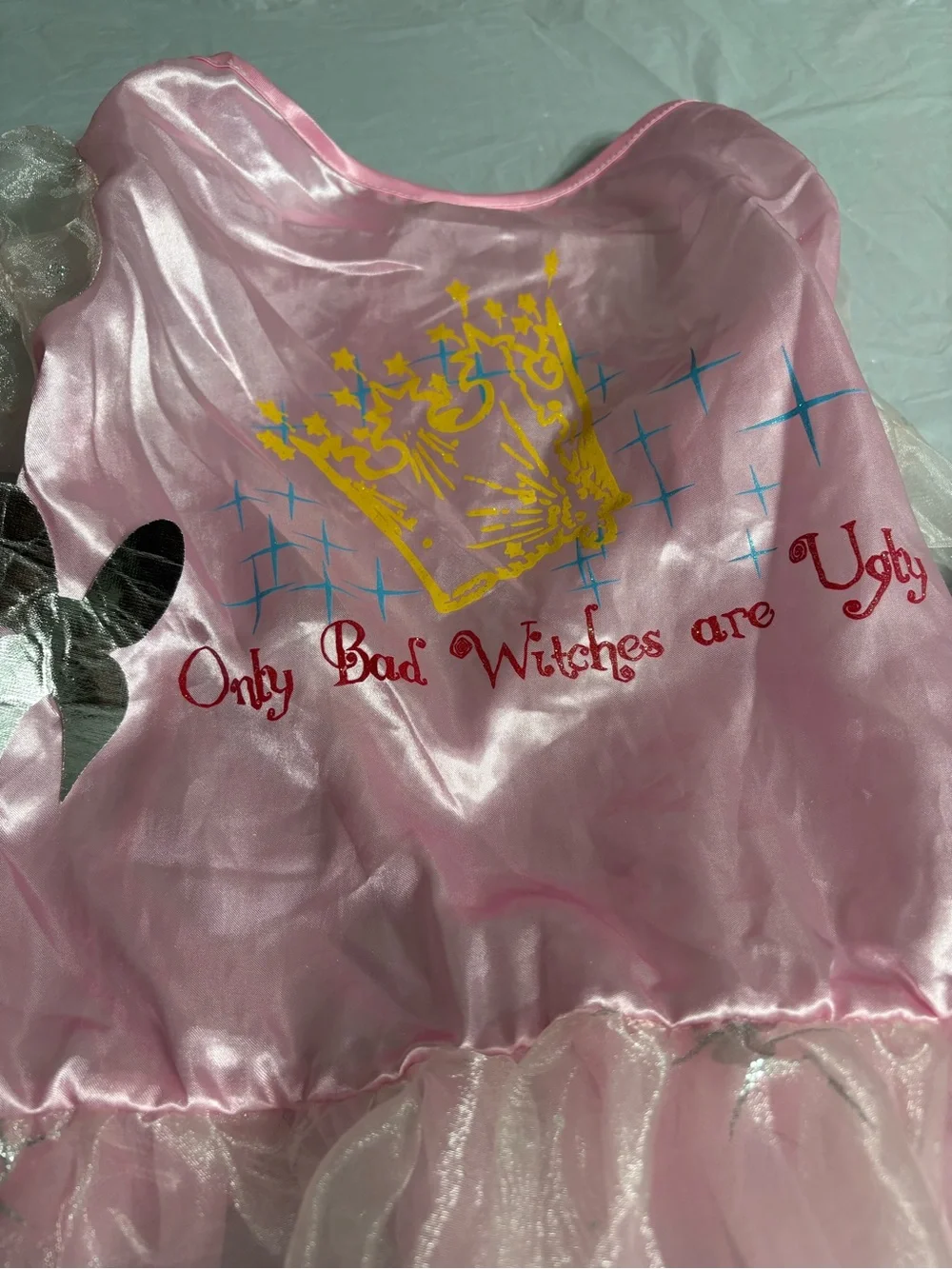 Dog Pink Princess Fairy Costume Dress with Sparkle Tulle